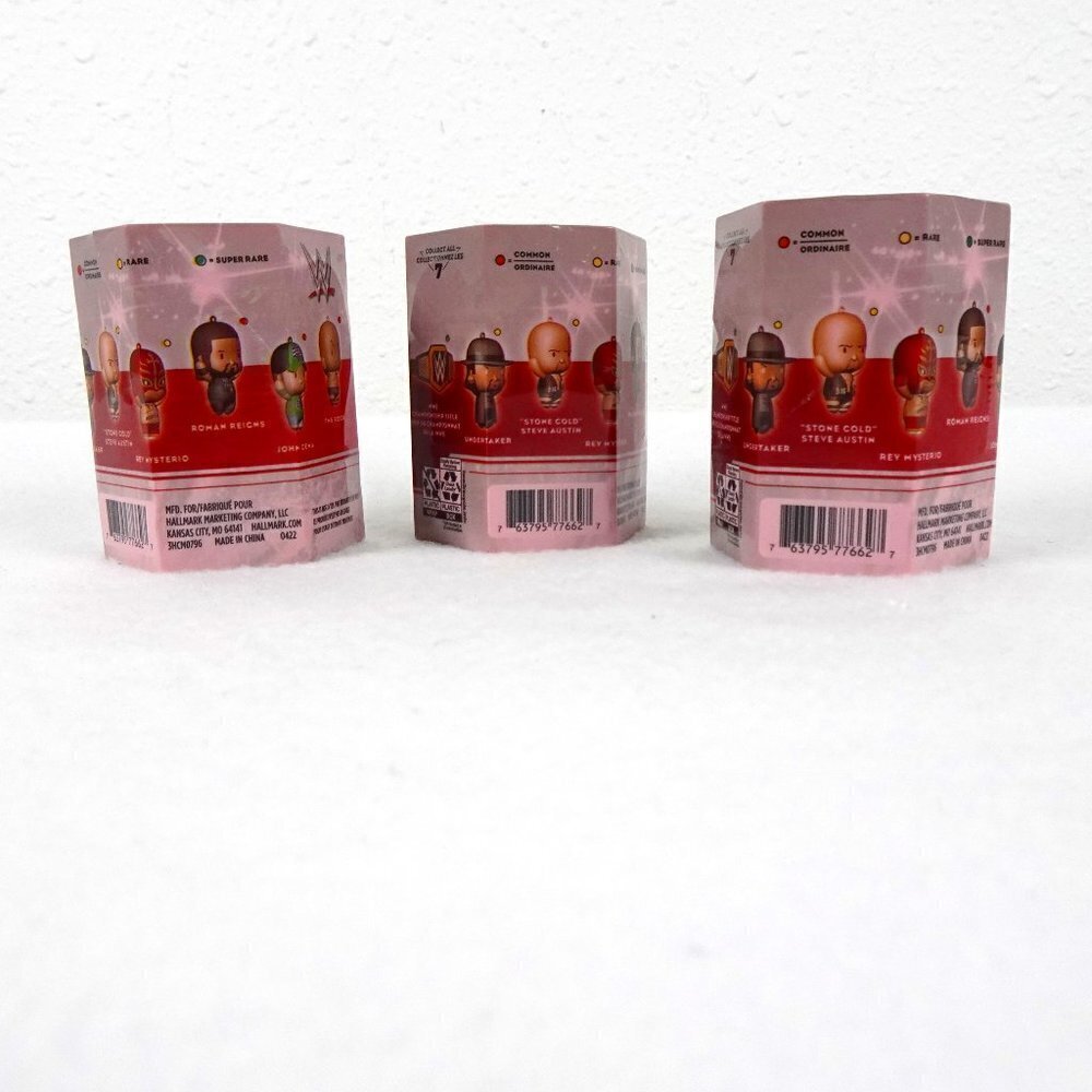 LOT of 3 Hallmark WWE 2021 Mystery Christmas Tree Ornament New Factory Sealed